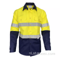 Safety Work -shirt met lange mouwen met reflecterende tape